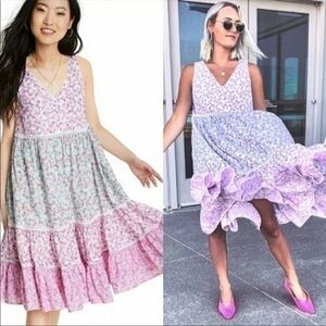 LoveShackFancy Target Cotton Camille Babydoll floral Dress Large